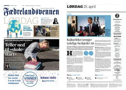 Fædrelandsvennen – 25. april 2020