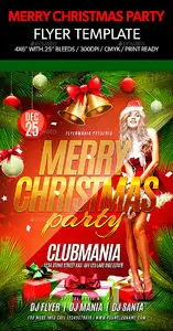 GraphicRiver - Merry Christmas Party Flyer Template