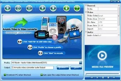 Amadis Video Converter Suite 3.7.9 Portable
