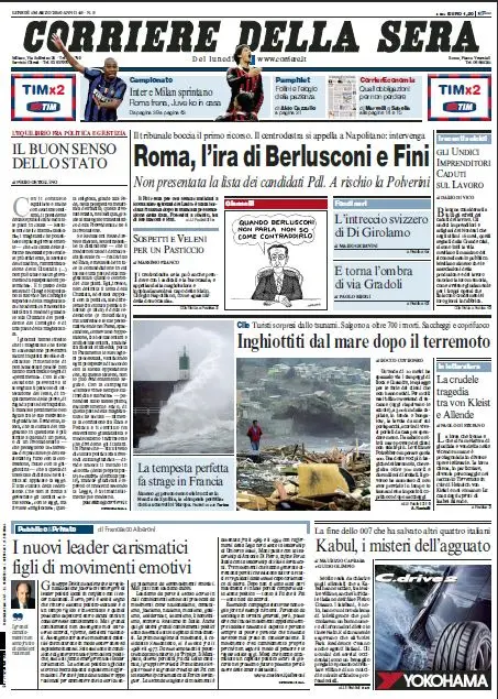 Il Corriere della Sera (01-03-10)