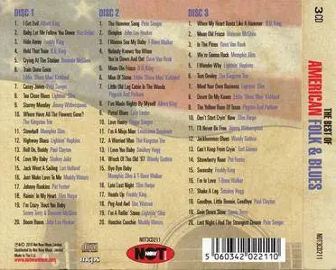 Various Artists - The Best of American Folk & Blues (2016) {3CD Not Now Music NOT3CD211}