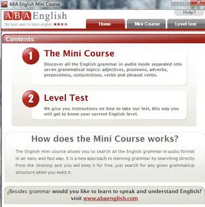 ABA English - English mini course - software 