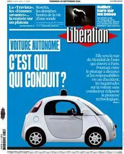 Libération du Vendredi 30 Septembre 2016