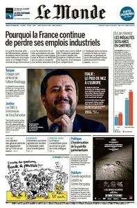 Le Monde du Jeudi - 25 Octobre 2018