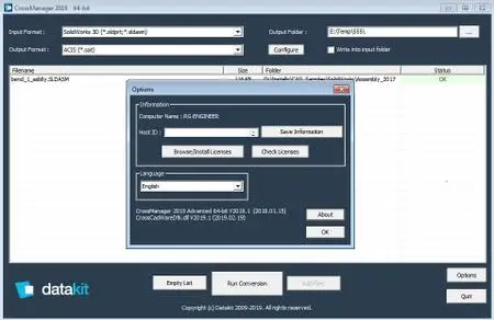 DATAKIT CrossManager 2019.1 build 2019-02-19