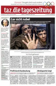 Tageszeitung TAZ vom 10 Dezember 2013