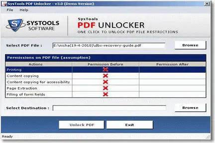 SysTools PDF Unlocker v3.0