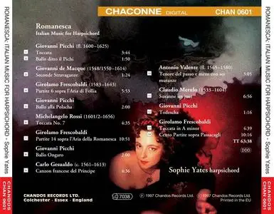 Sophie Yates - Romanesca: Italian Music for Harpsichord (1997)