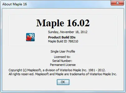 Maplesoft Maple 16.02 Update