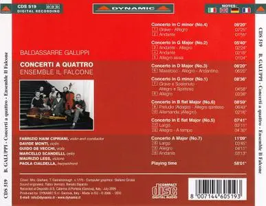 Ensemble Il Falcone - Baldassarre Galuppi: Concerti a Quattro (2006)