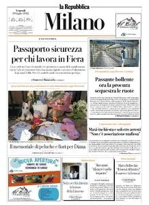 la Repubblica Milano - 29 Luglio 2022