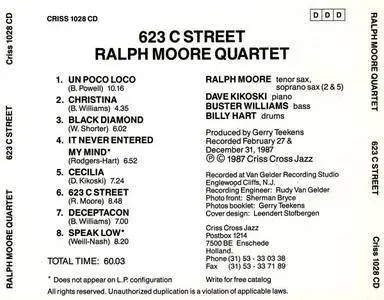 Ralph Moore Quartet - 623 C Street (1987) {Criss Cross Jazz}