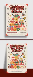 Minimal Christmas Party Poster Modern Layout 1753111182