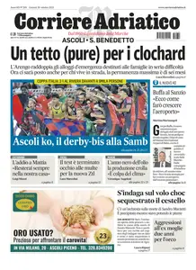 Corriere Adriatico Ascoli - 30 Ottobre 2025