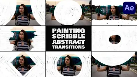 Painting Scribble Abstract Transitions for After Effects 54589465