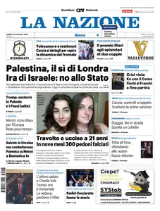 La Nazione Siena - 22 Settembre 2025