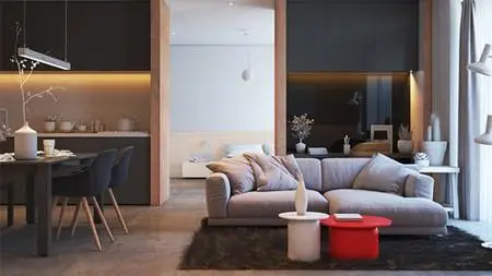 AN3Ds Max + Vray 5 + Interior 3D Rendering