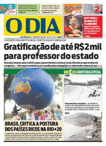 Jornal O Dia - 18 de junho de 2012 - Segunda