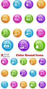 Vectors - Color Round Icons
