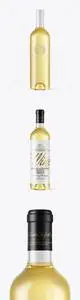 Clear Glass White Wine Bottle Mockup 48167