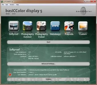 basICColor display 5.4.0 Build 54.62