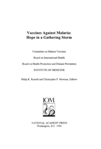 Vaccines against Malaria: Hope in a gathering storm (1996)  