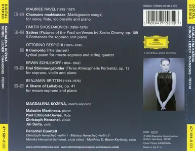 Magdalena Kožená, Malcolm Martineau -  Songs, Lieder, Chansons, Canzoni, Песни (2004)