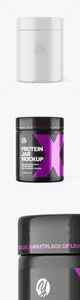 Matte Protein Jar Mockup 51016