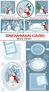 Snowman cards