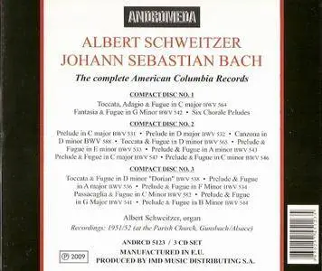 Albert Schweitzer - J.S. Bach: The Complete American Columbia Recordings (2009)
