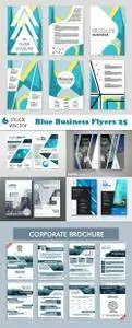 Vectors - Blue Business Flyers 25