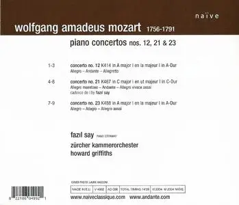Fazil Say - Mozart: Piano Concertos Nos. 12, 21 & 23 (2004)