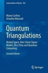 Quantum Triangulations: Moduli Space, Quantum Computing, Non-Linear Sigma Models and Ricci Flow