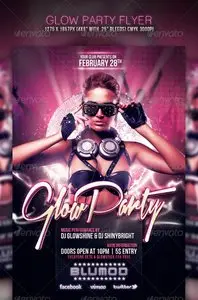 GraphicRiver Glow Party Flyer
