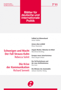 Blätter für deutsche und internationale Politik No 07 2011