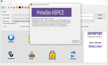 PrimeSim HSPICE S-2021.09