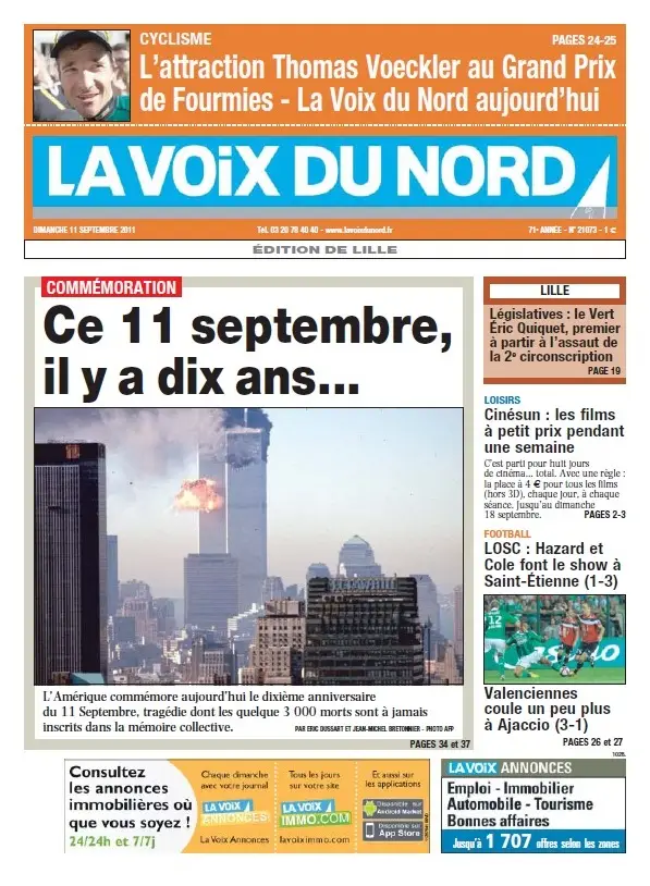Voix du Nord - (11.09.2011)