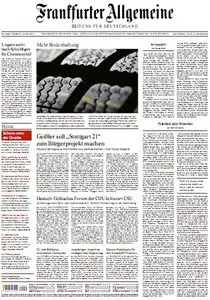 Frankfurter Allgemeine Zeitung mit RMZ vom 7. Oktober 2010