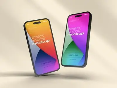 Smart Phone Mockup Design with Editable Background 535891757