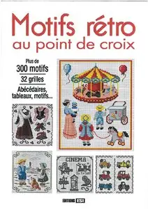 Motifs rétro au point de croix