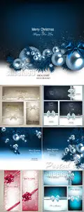 Christmas Holiday Cards Vector
