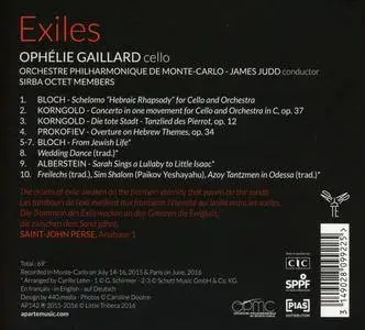 Ophélie Gaillard - Exiles - Bloch & Korngold (2017)