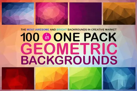 CreativeMarket - 100 Geometric Backgrounds