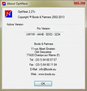 OptiNest Pro 2.27c