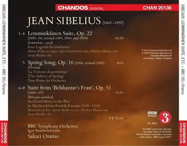 Sakari Oramo, BBC Symphony Orchestra - Jean Sibelius: Lemminkäinen Suite; Spring Song; Suite from Belshazzar's Feast (2019)