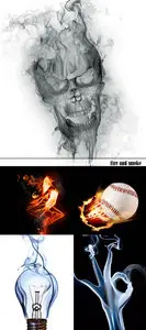 Fire and smoke