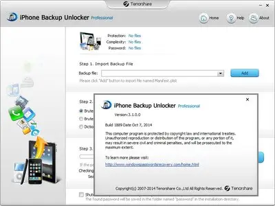 Tenorshare iPhone Backup Unlocker Professional 3.1.0.0 Portable