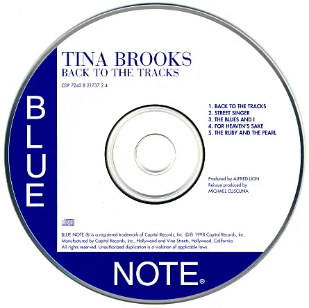 Tina Brooks - Back to the Tracks (1998)