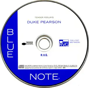Duke Pearson - Tender Feelin's (1959) [Remastered 1991]