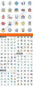 Various icons vector